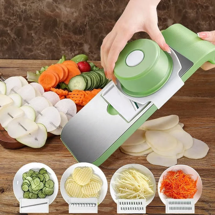 5 IN 1 Stainless Steel Vegetable Slicer Cutter
