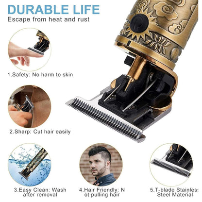 Hair & Shaver T9 Trimmer for Men ! With USB Charging